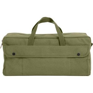 Rothco Canvas Jumbo Tool Bag with Brass Zipper, Olive Drab
